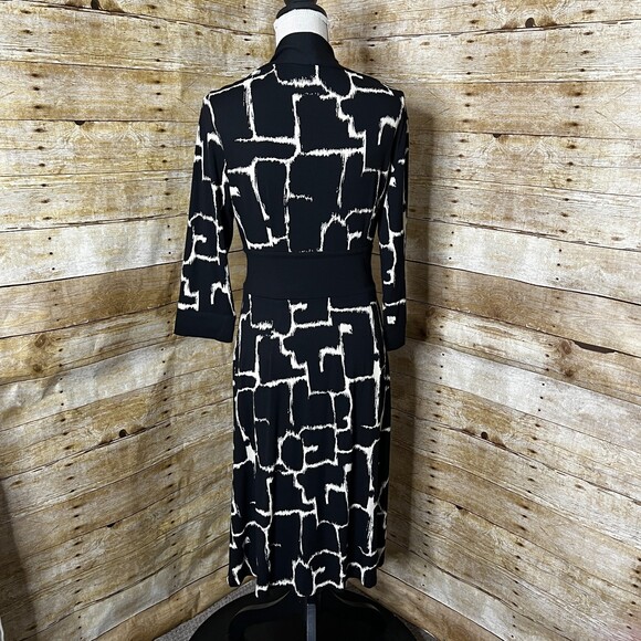 TALBOTS CAREER CASUAL QUARTER SLEEVE MATURE SPECIAL OCCASION STRETCH DRESS SZ.6 - Picture 2 of 5